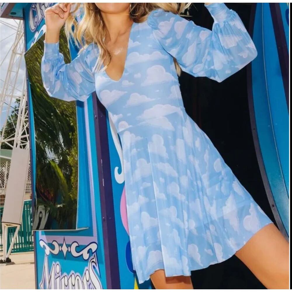 BlackMilk Cloud Nine Romance Dress Large